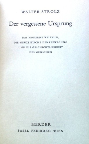 Der vergessene ursprung das - ursprung.,