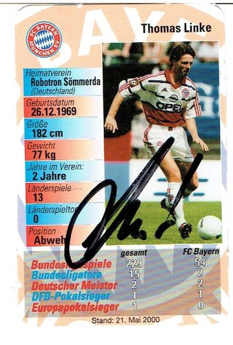 Thomas linke quartet card - linke,
